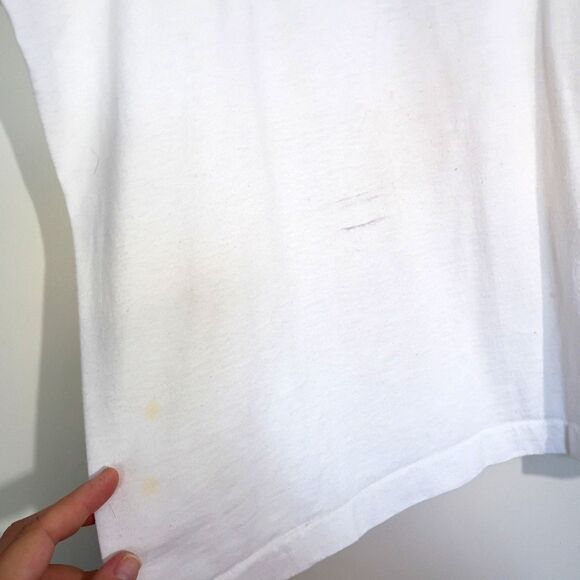 Screen Stars VtgT Shirt Helton Open Tennis Danville Indiana 1991 Thrashed XL - Picture 6 of 9